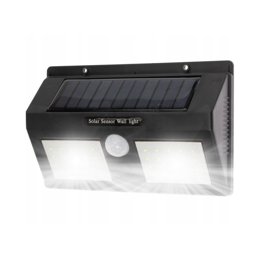 LED Saulės energijos sieninis šviestuvas su jutikliu LED/1,2W/3,7V IP54