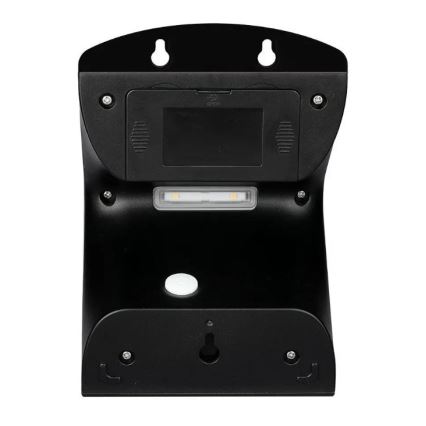 LED saulės energijos sieninis šviestuvas su jutikliu LED/3W/3,7V 3000/4000K IP65 juoda