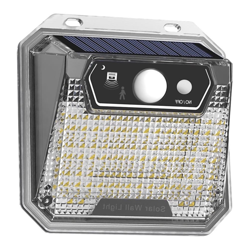 LED saulės energijos sieninis šviestuvas su jutikliu LED/3W/5,5V IP65