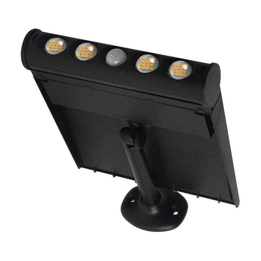 LED Saulės energijos sieninis šviestuvas su jutikliu LED/8W/3,7V IP65 3000K