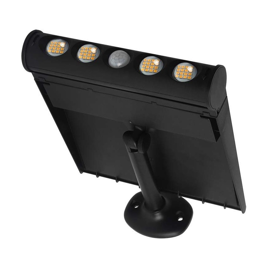 LED Saulės energijos sieninis šviestuvas su jutikliu LED/8W/3,7V IP65 4000K