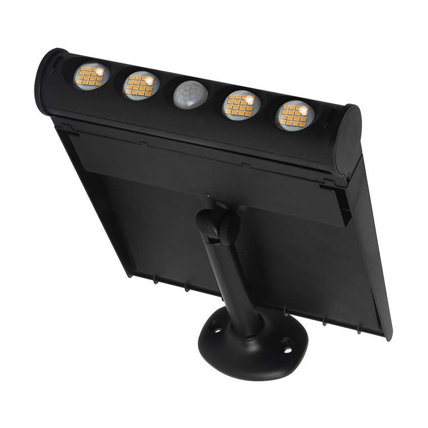 LED Saulės energijos sieninis šviestuvas su jutikliu LED/8W/3,7V IP65 6000K