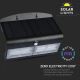 LED Saulės energijos šviestuvas su jutikliu LED/7W/3,7V 4000K IP65 juodas