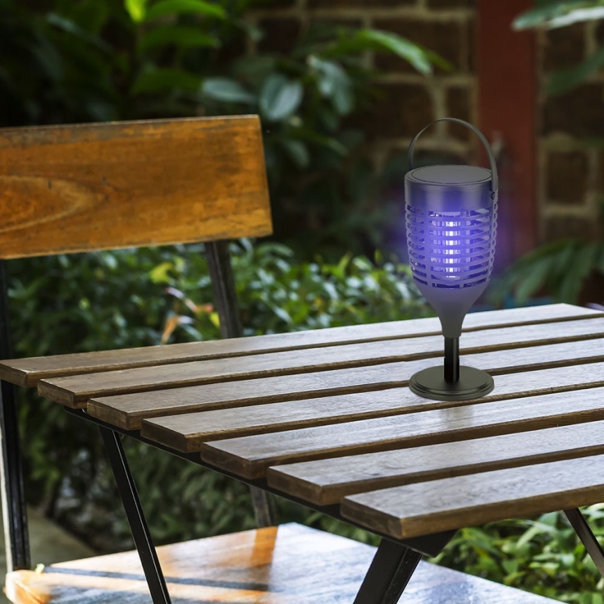 LED Saulės energijos vabzdžių gaudyklė 3in1 LED/1,3W/3,7V IP24 20 mm 2200 mAh
