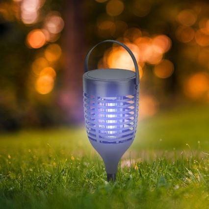 LED Saulės energijos vabzdžių gaudyklė 3in1 LED/1,3W/3,7V IP24 20 mm 2200 mAh