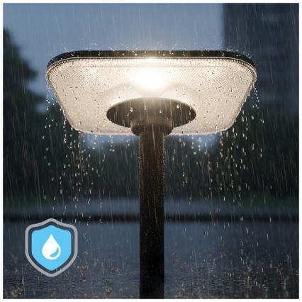 LED saulės gatvės šviestuvas su jutikliu SOLSUMI LED/25W/3,2V 3000/4000/6500K IP54 24000 mAh + nuotolinis valdymas