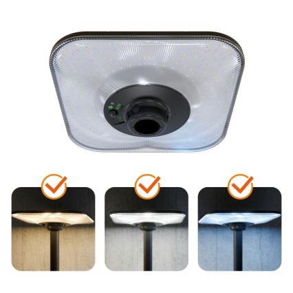 LED saulės gatvės šviestuvas su jutikliu SOLSUMI LED/25W/3,2V 3000/4000/6500K IP54 24000 mAh + nuotolinis valdymas