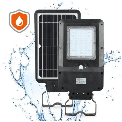 LED Saulės gatvės šviestuvas su jutikliu STREET LED/15W/7,4V 4000K IP65 5400 mAh