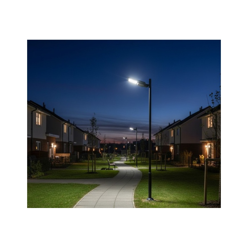 LED saulės gatvės šviestuvas su jutikliu STREET LED/20W/7,4V 3000/4000/6000K IP65 5400 mAh