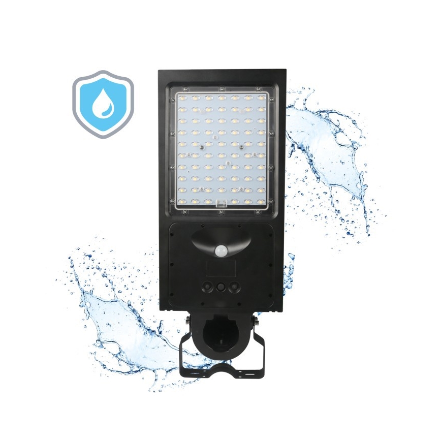 Reguliuojamas LED saulės gatvės šviestuvas su jutikliu STREET LED/30W/9,6V 3000/4000K 6000 mAh IP65 + nuotolinis valdymas