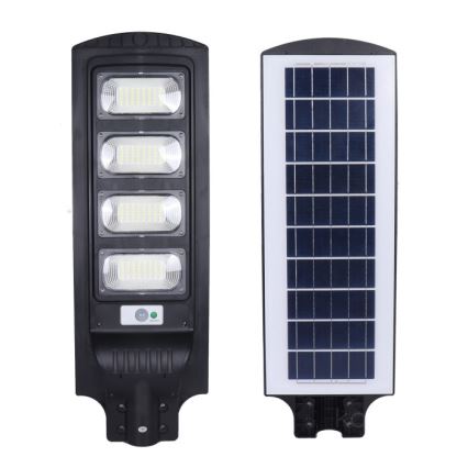 LED reguliuojama saulės gatvės lempa su jutikliu URBI LED/11W/3,2V 6500K 15000 mAh IP54 + nuotolinis valdymas