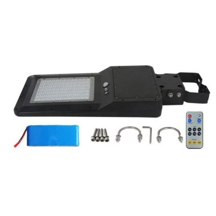 LED Saulės gatvės šviestuvas su jutikliu LED/40W/9,6V IP65 4000K + nuotolinis valdymas
