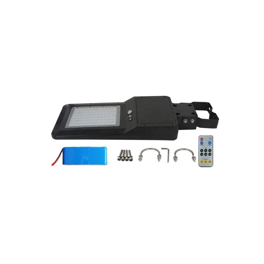 LED Saulės gatvės šviestuvas su jutikliu LED/40W/9,6V IP65 4000K + nuotolinis valdymas