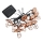 LED saulės girlianda 10xLED/1,2V 300 mAh 3,8 m IP44 vario spalvos
