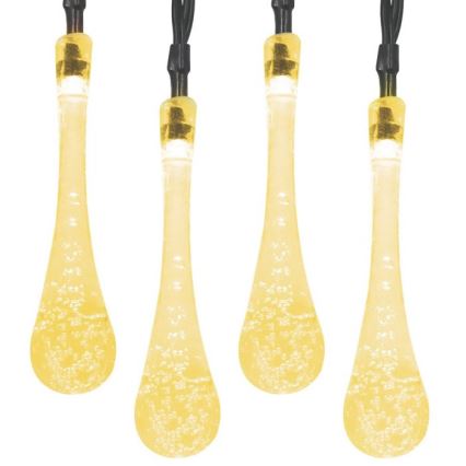 LED saulės girlianda su sutemų jutikliu 20xLED/0,72W/1,2V 600 mAh 4,7m IP44