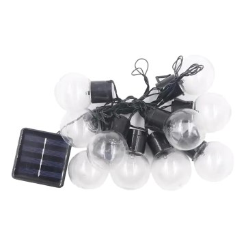 LED Saulės grandinė 10xLED/0,12W/1,2V 1xAA IP44 6000K