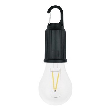 LED saulės įkraunamas žibintas LUMINA LUMO LED/USB 300 mAh juodas