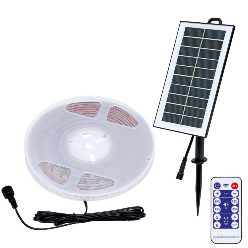 LED Saulės juostelė 3,7V 2400 mAh 5 m IP65