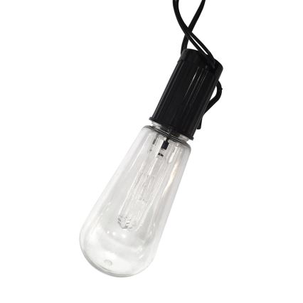 LED Saulės lauko grandinė 10xLED/1,2V 300 mAh 2,2 m IP44