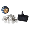LED Saulės lauko grandinė 10xLED/1,2V 300 mAh 2,2 m IP44