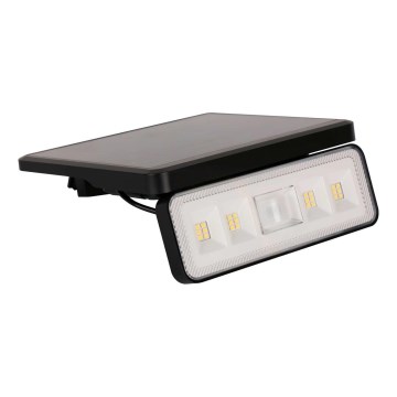 LED Saulės lauko Prožektoriaus šviestuvas su jutikliu LED/8W/3,7V 2000 mAh IP54 juoda