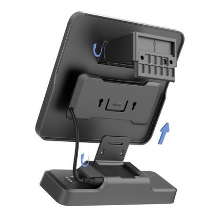 LED Saulės lauko Prožektoriaus šviestuvas su jutikliu LED/8W/3,7V 2000 mAh IP54 juoda