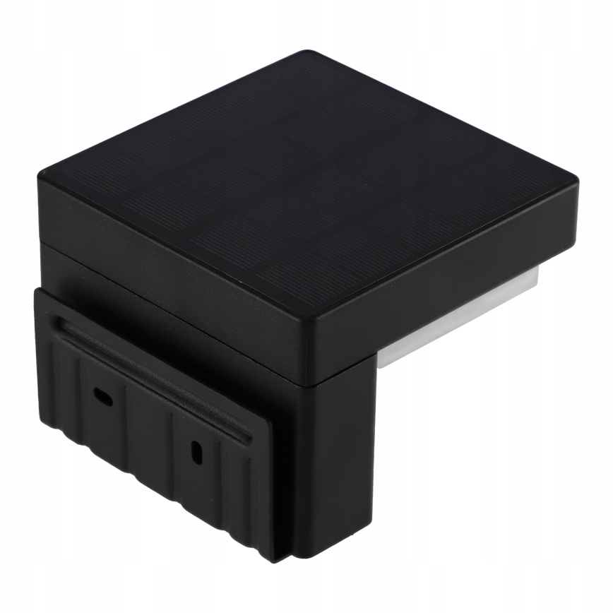 LED saulės lauko sieninis šviestuvas su jutikliu LED/5W/3,7V 2000 mAh IP44 juodas
