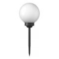 LED saulės lempa, 1,2 V, 6500 K, 200 mAh, skersmuo 10 cm, IP44, balta/juoda