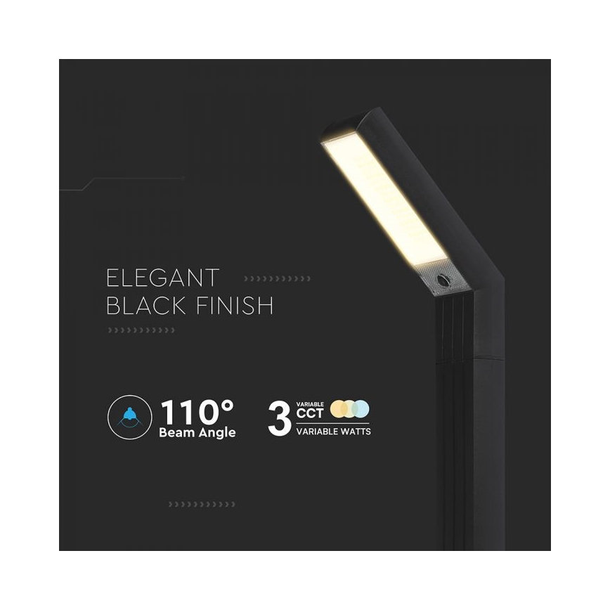 LED saulės lempa 2 viename LED/1,5W/3,7V IP65 1500 mAh