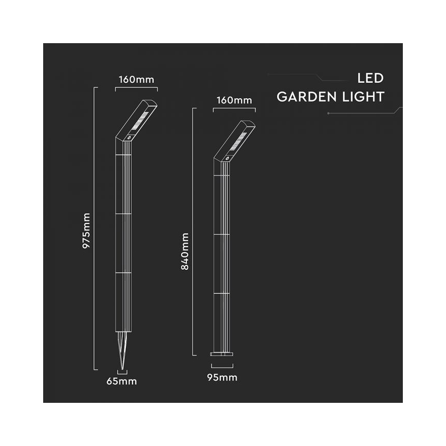 LED saulės lempa 2 viename LED/1,5W/3,7V IP65 1500 mAh