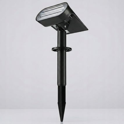 LED saulės lempa 2 viename LED/3,7V 1200 mAh IP54 juoda