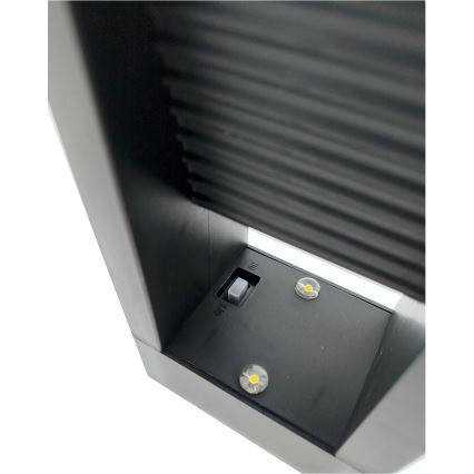 LED saulės lempa 2xLED/1,2V 200 mAh IP44 juoda