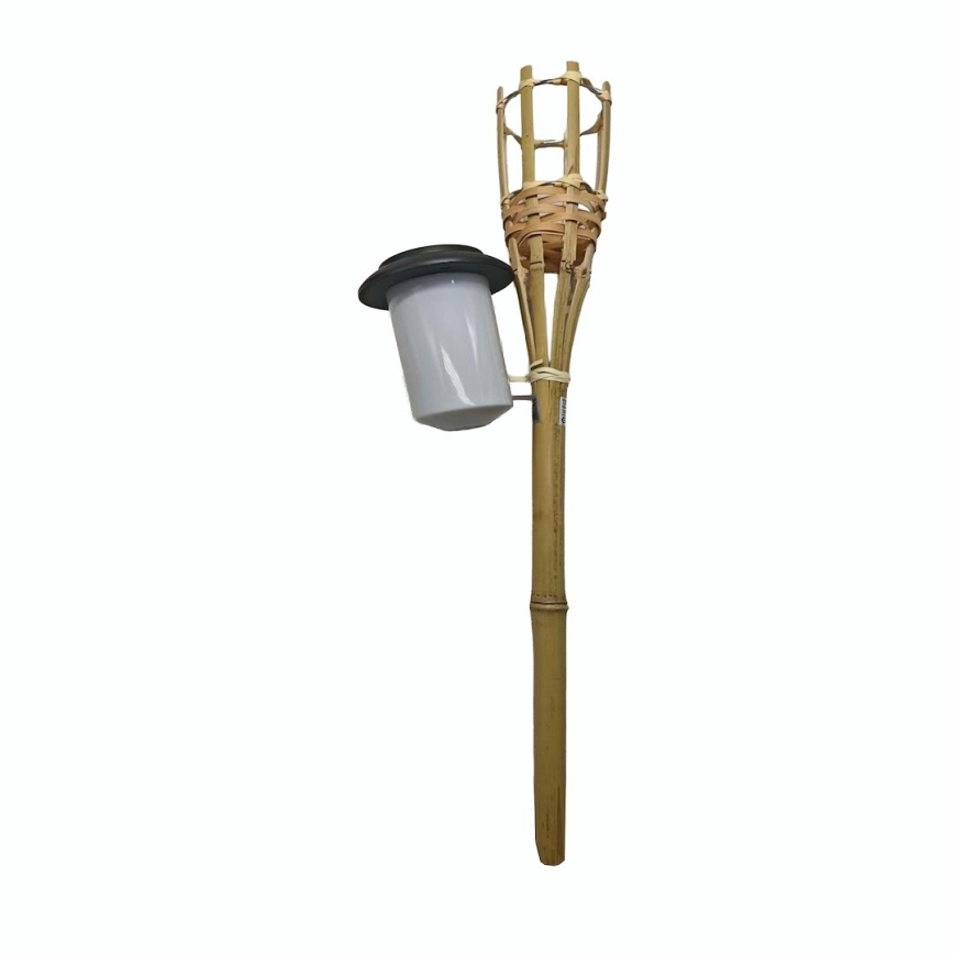 LED saulės lempa BAMBOO LED/1,2V 150 mAh 1800K 56 cm IP44 smėlinė