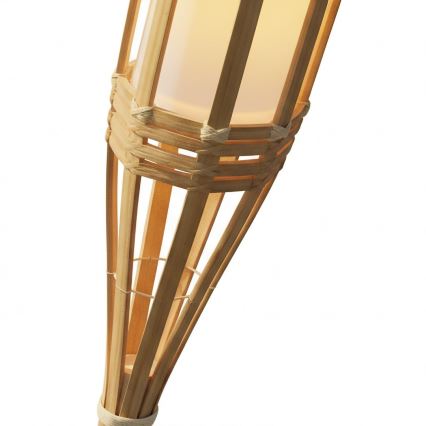 LED saulės lempa BAMBOO LED/1,2V 150 mAh 1800K 56 cm IP44 smėlinė