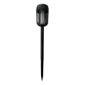 LED saulės lempa FLAME LED/1,2V 100 mAh 1800K 37 cm IP44 juoda