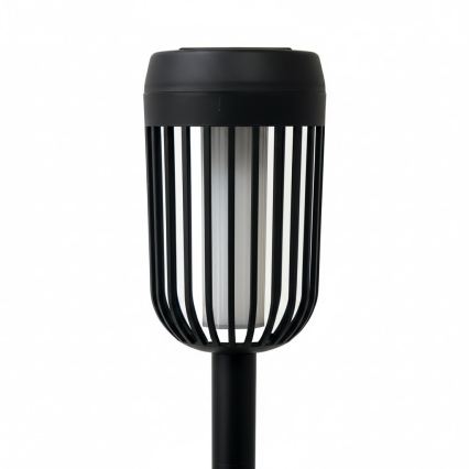 LED saulės lempa FLAME LED/1,2V 100 mAh 1800K 37 cm IP44 juoda
