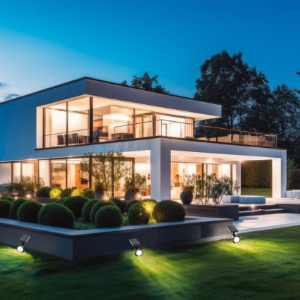 LED saulės lempa LANCE LED/3,7V 6000K IP44 1500 mAh