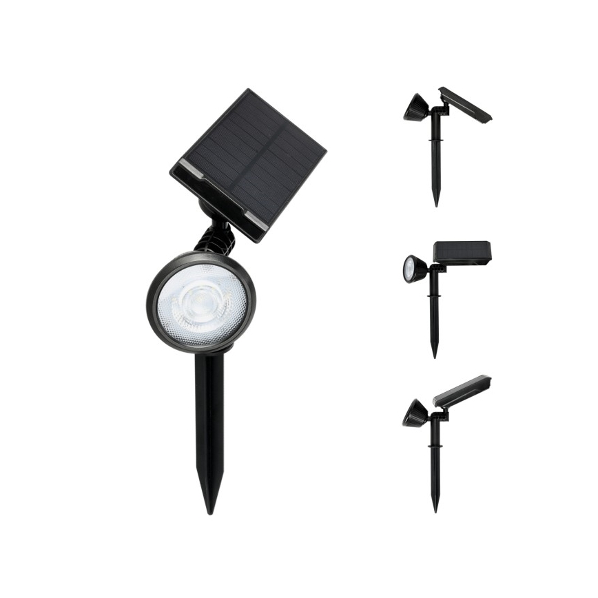 LED saulės lempa LANCE LED/3,7V 6000K IP44 1500 mAh