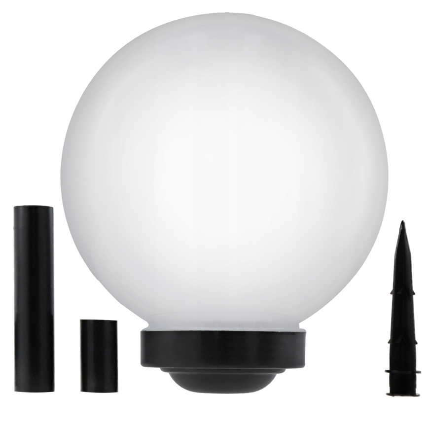 LED saulės lempa LED/1,2 V 6500 K 200 mAh skersmuo 30 cm IP44 balta/juoda