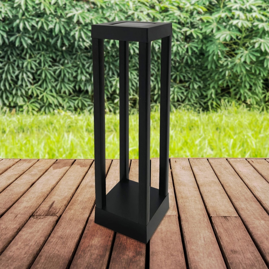 LED saulės lempa PALERMO LED/3,7V 500 mAh 35 cm IP44 juoda