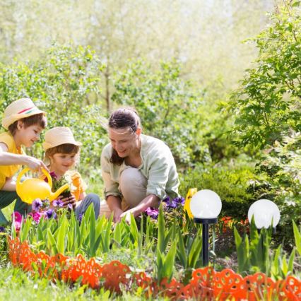 LED saulės lempa SPHERE LED/1,2V 4000K IP44 40 mAh skers. 10 cm