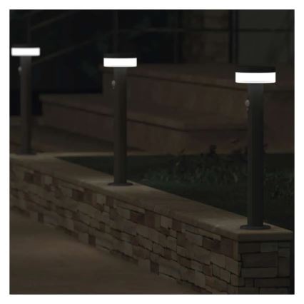 LED saulės lempa su jutikliu LED/2W/3,7V 1200 mAh IP44 50 cm