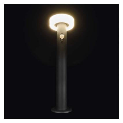 LED saulės lempa su jutikliu LED/2W/3,7V 1200 mAh IP44 50 cm