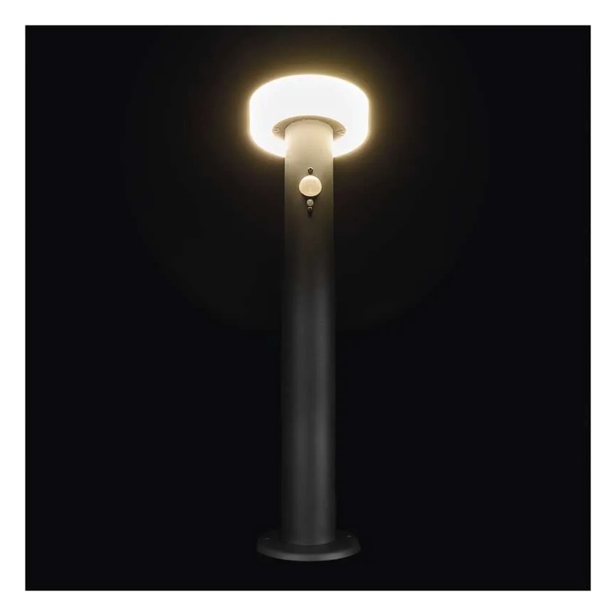 LED saulės lempa su jutikliu LED/2W/3,7V 1200 mAh IP44 50 cm