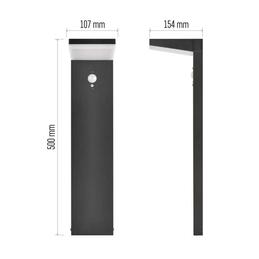 LED Saulės lempa su jutikliu LED/4,4W/3,7V 2200 mAh IP44