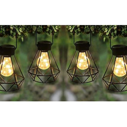 LED Saulės pakabinamas šviestuvas LED/0,1W/1,2V 600 mAh skersmuo 13 cm