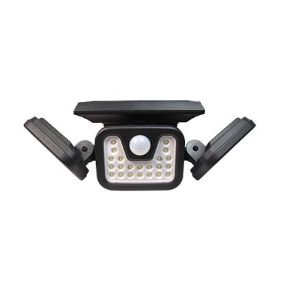 Lankstus LED saulės prožektorius su judesio jutikliu LED/15W/3,7V 2400 mAh IP54 4500K