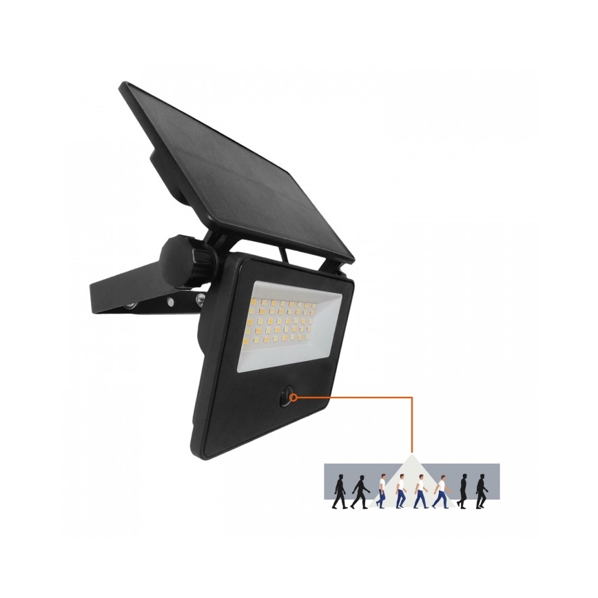 LED saulės reflektorius su jutikliu NCS G2 LED/20W/3,7V 3000/4000/6500K IP54 2600 mAh