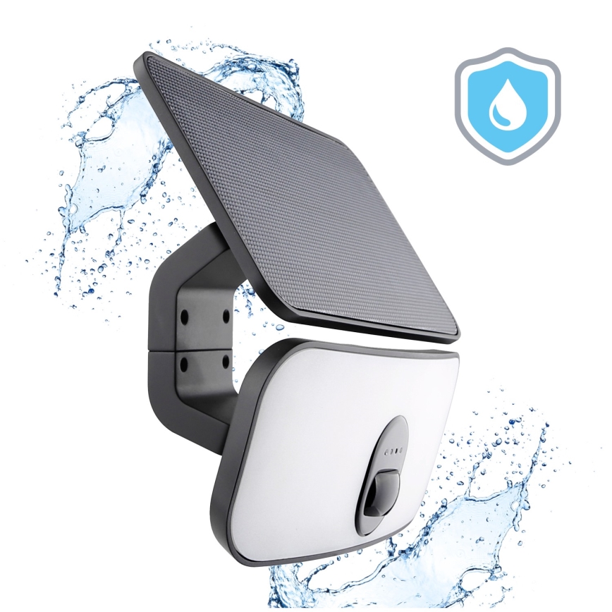 LED saulės šviesos prožektorius su jutikliu LED/13W/3,7V IP65 4000K 4000 mAh