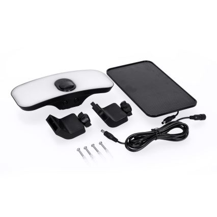 LED saulės šviesos prožektorius su jutikliu LED/13W/3,7V IP65 4000K 4000 mAh